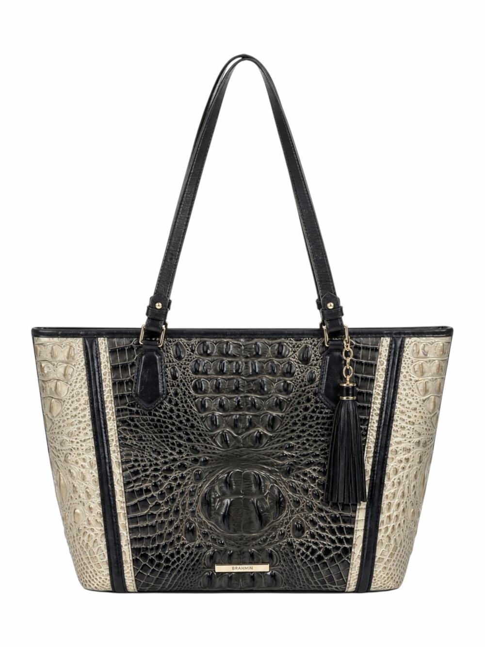 Brahmin Medium Asher Tote Bag Graphite Crestview Melbourne Shoulder Bag